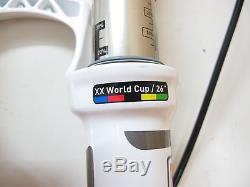 2014 RockShox XX Worldcup SID Remote Fork Tapered Solo Air White 100mm MTB 26