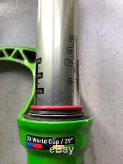 29 RockShox Sid World Cup Fork, 100mm, Tapered, 15mm Axle, Blackbox Carbon