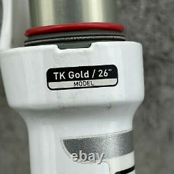 Rock Shox Fork Recon TK Gold 26 in 8 x 1.5 in 1 1/2 White Suspension 120 mm
