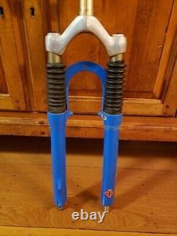 Rock Shox SID Dual Air Fork, for Disc or V Brake 1 1/8, vintage mtb bike, blue