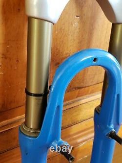 Rock Shox SID Fork, for Disc or V Brake 1 1/8, vintage mtb bike, blue