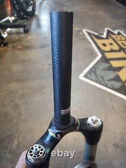 RockShox SID black box edition 100mm dual air with Lockout Carbon Crown Steerer