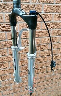 Superb Rare Retro Rockshox SID world cup carbon suspension fork 1 1/8 26 wheel