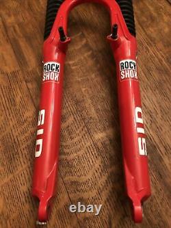 Vintage Rock Shox SID XC C3 Dual Air Fork Shock 1 1/8 Disc & Rim Brake 26 Red