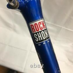 Vintage RockShox SID Race Dual Air Black Box Carbon Fork with remote Blue